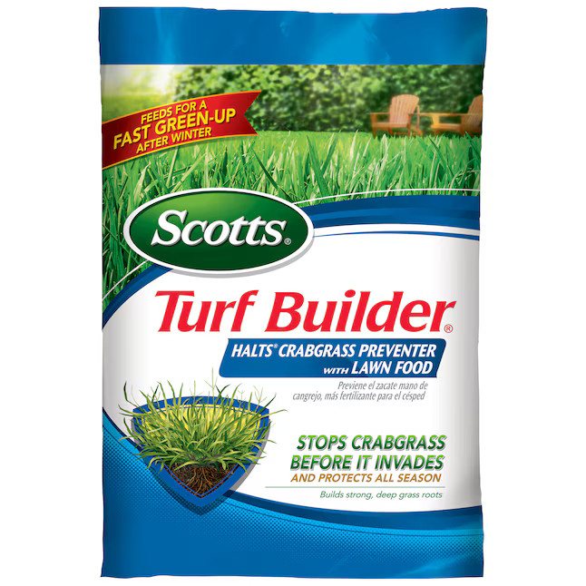Scotts Turf Builder Halts Crabgrass Preventer with Lawn Food 13.35-lbs. 5000-sq ft Pre-Emergent C... | Lowe's