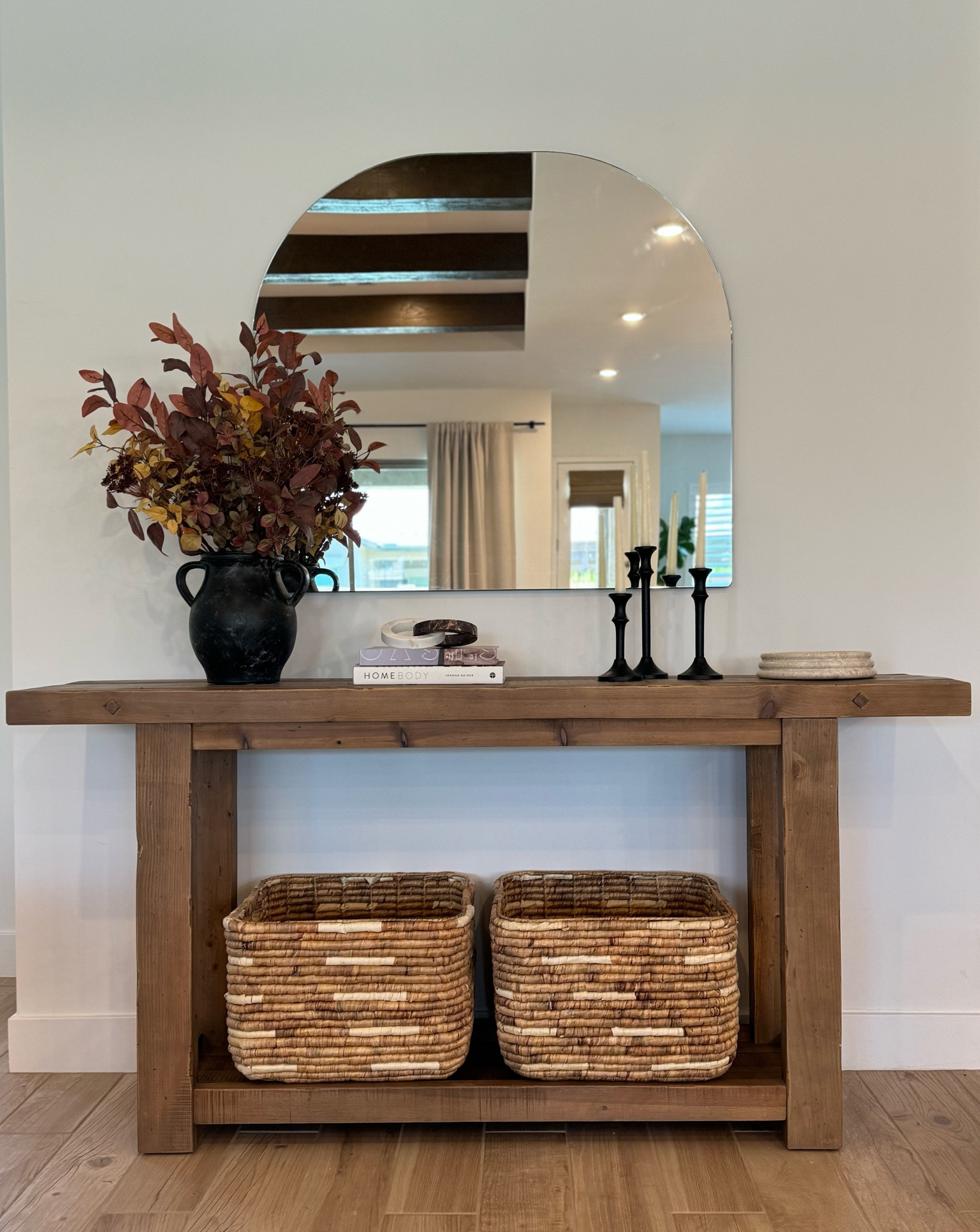 Console table late Summer to Fall transition with decor from Target. 

#LTKHome #LTKSeasonal