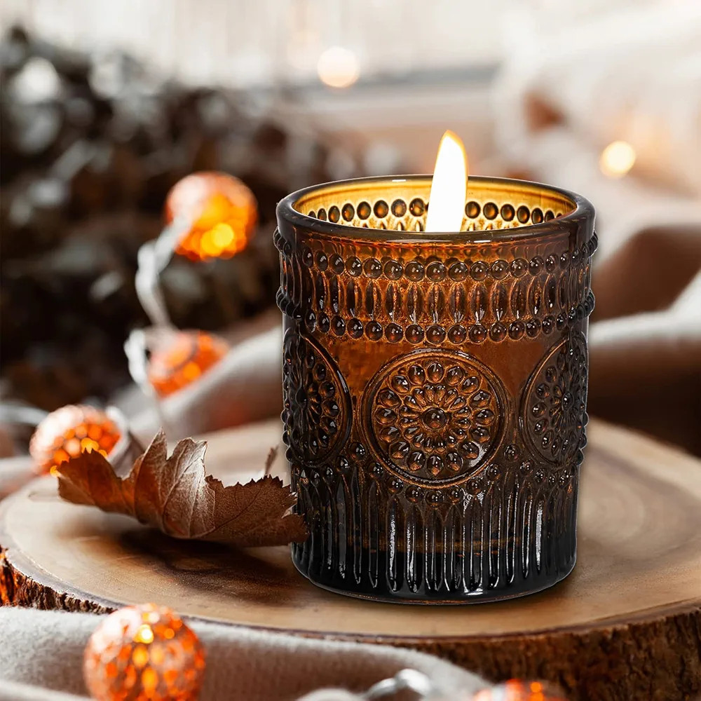 Kingrol 12 Pack Vintage Candle Holders, Glass Votive Tea Light Holder for Home Office Wedding Tab... | Amazon (US)