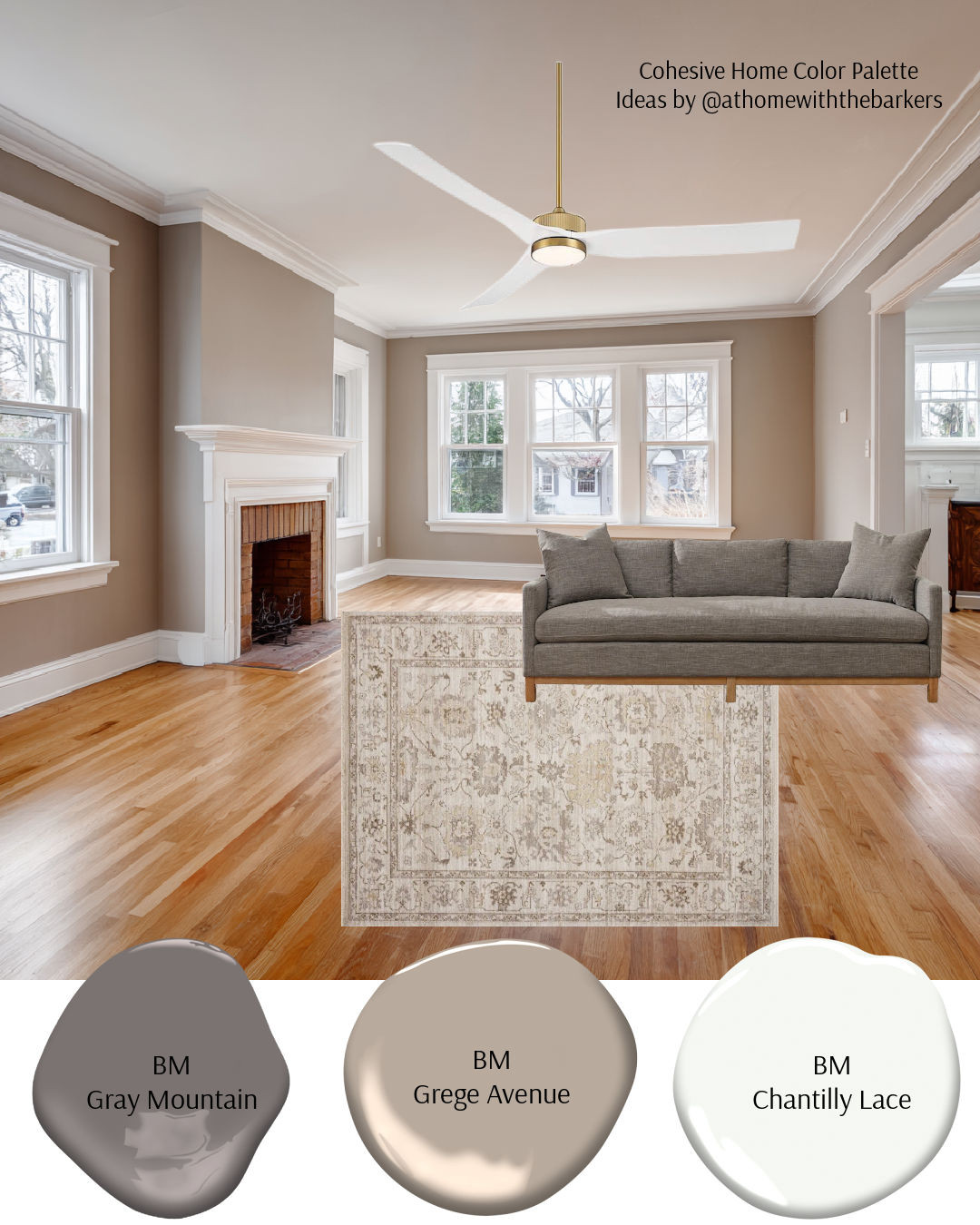DIY home decorating with taupe and honey oak floors 

 #LTKSeasonal #LTKHome