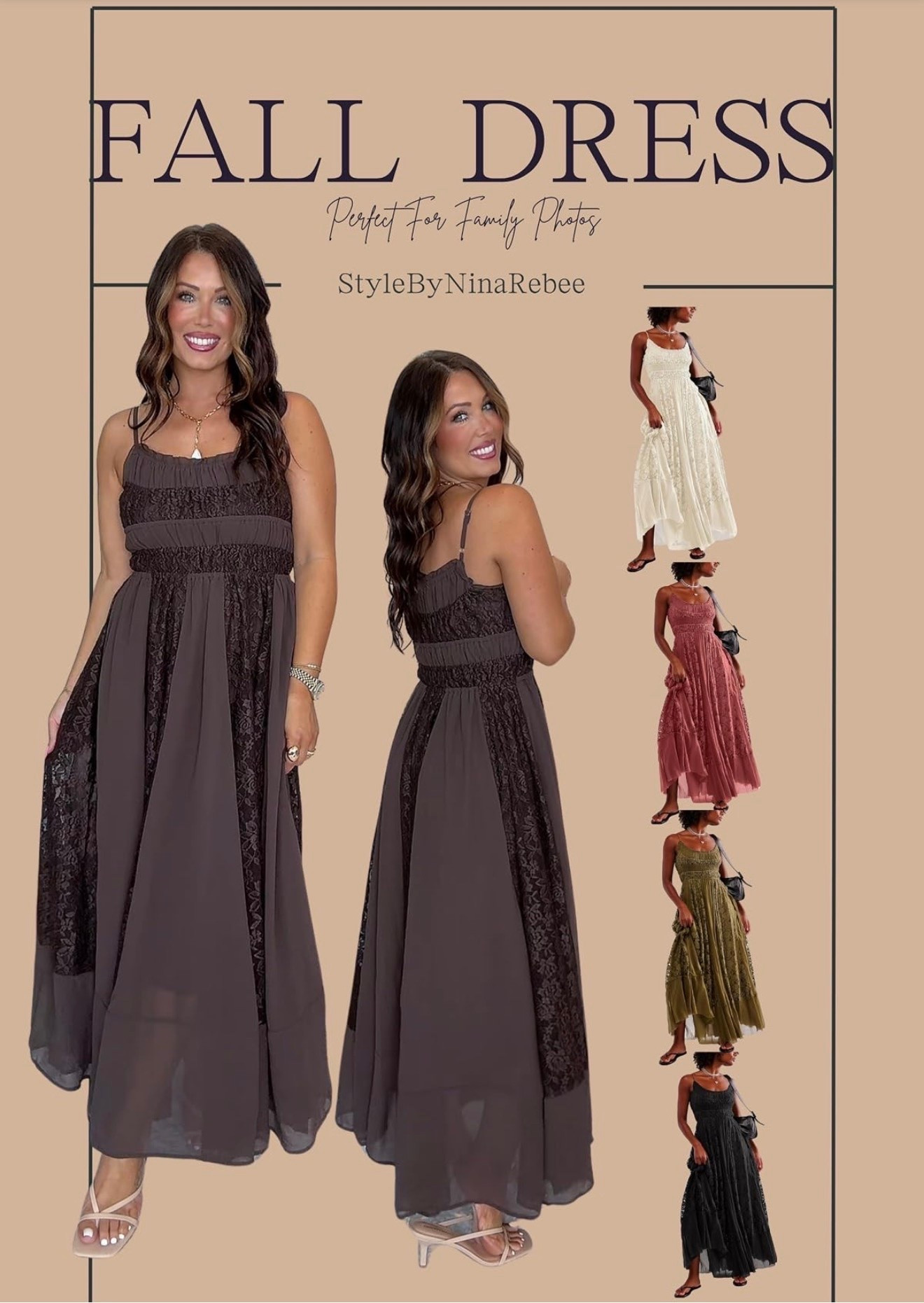 The PERFECT fall dress! 🍂 So feminine, flattering and gorgeous for fall family photos, weddings, showers or any special occasion.
#LTKStyle #LTKFinds #FallDress #FallFashion #FamilyPhotoOutfit #FamilyPhotos #MaxiDress #WeddingGuestDress #FallOutfit #AmazonFashion