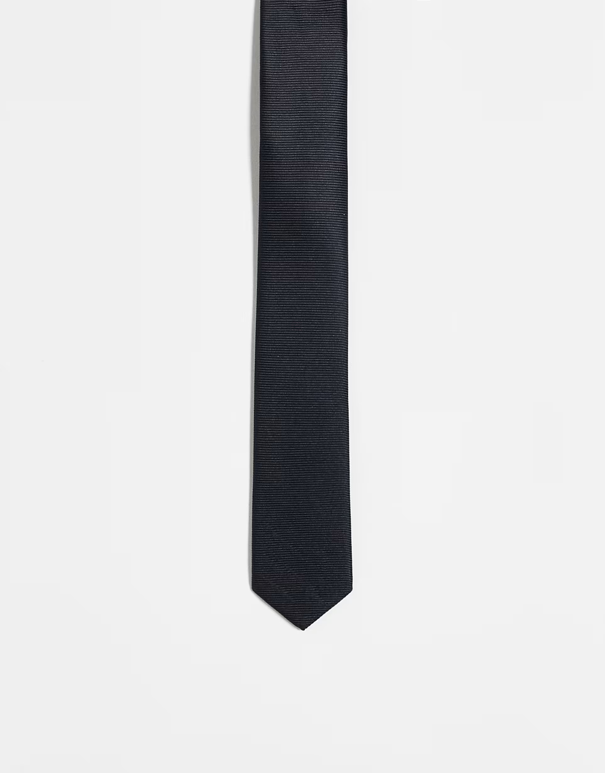 ASOS DESIGN satin skinny tie in black | ASOS (Global)