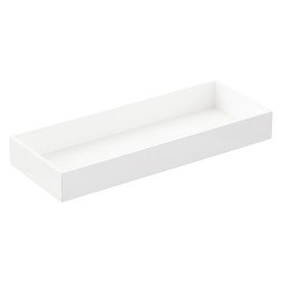 Large White Lacquered Vanity Tray | The Container Store