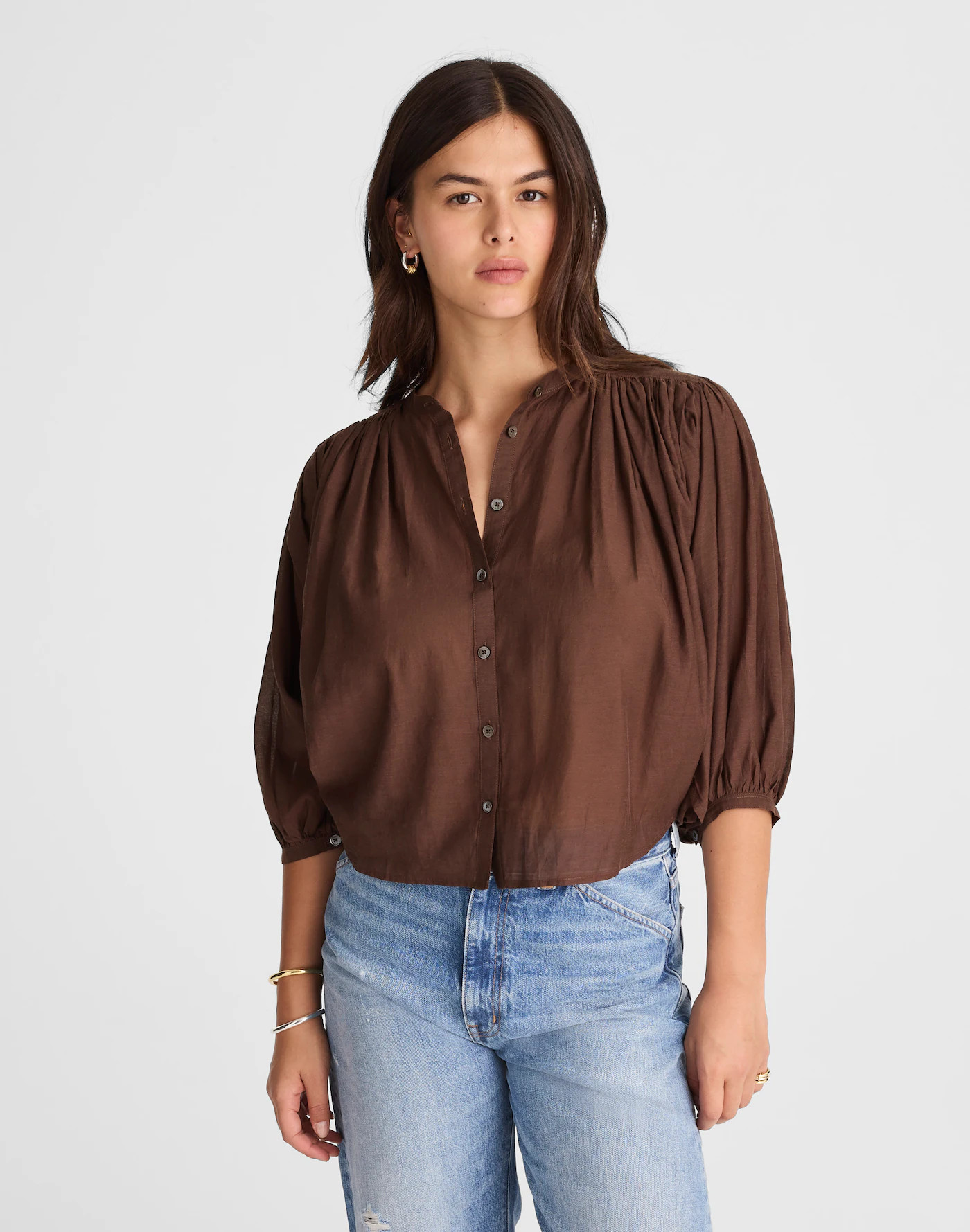 Balloon-Sleeve Top | Madewell | Madewell