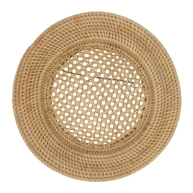 Saro Lifestyle Handmade Rattan Charger,, 13" Ø Round (Set of 4) | Target