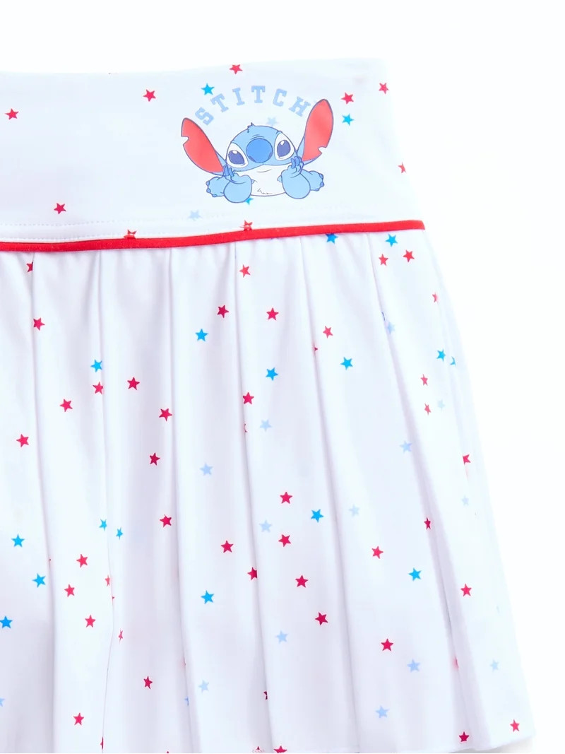 Disney Stitch Girls Active Pleated Skort, Sizes 4-12 | Walmart (US)