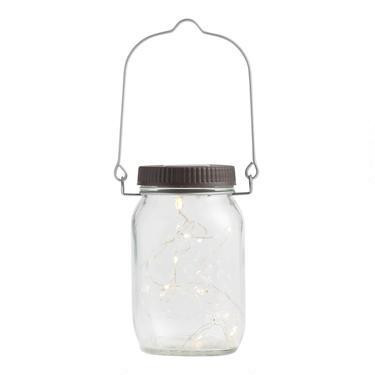 Firefly Solar LED Mason Jar Lantern | World Market