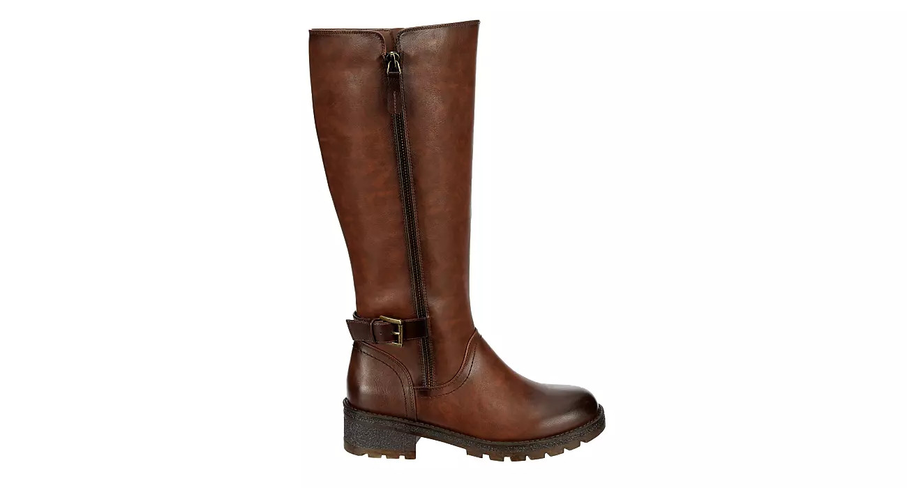 Eva & Zoe Womens Alexi Riding Boot - Brown | Rack Room Shoes
