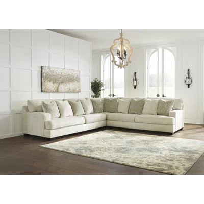 Rawcliffe Parchment 3-Piece Sectional | Wayfair North America