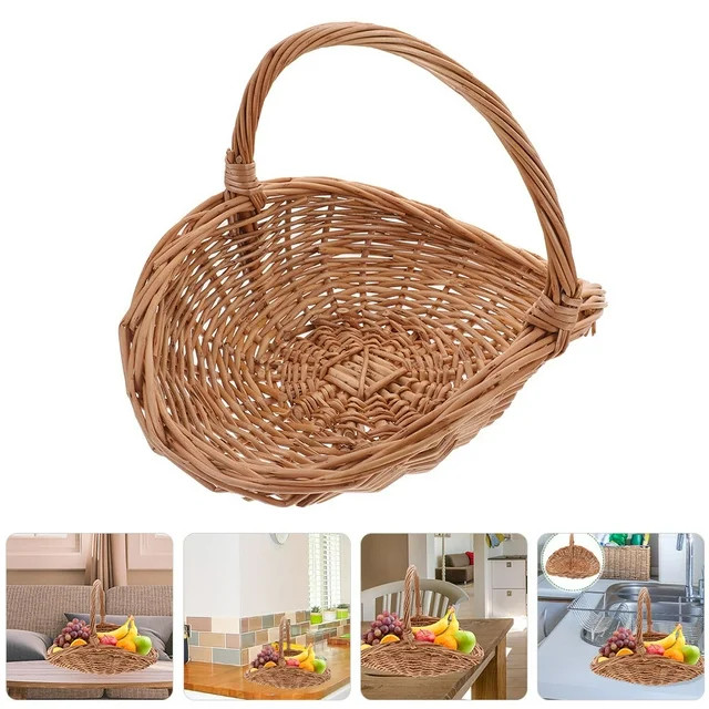 RENACLIPY Handheld Grocery Basket 1Pack Wicker For Shopping And Storage Purposes | Walmart (US)