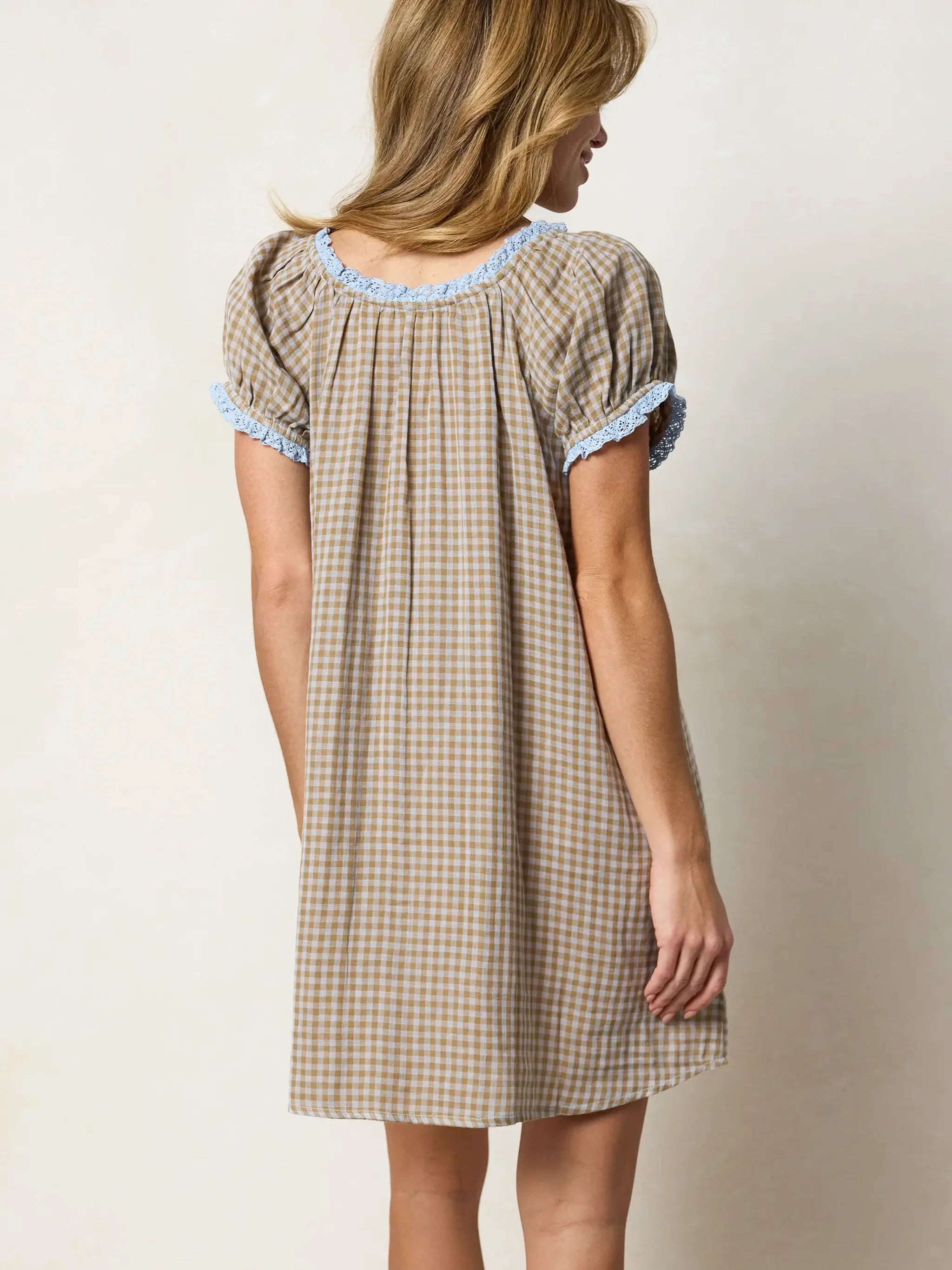 Sweet Nothings Embroidered Cotton Mini Dress - Black | Natural Life
