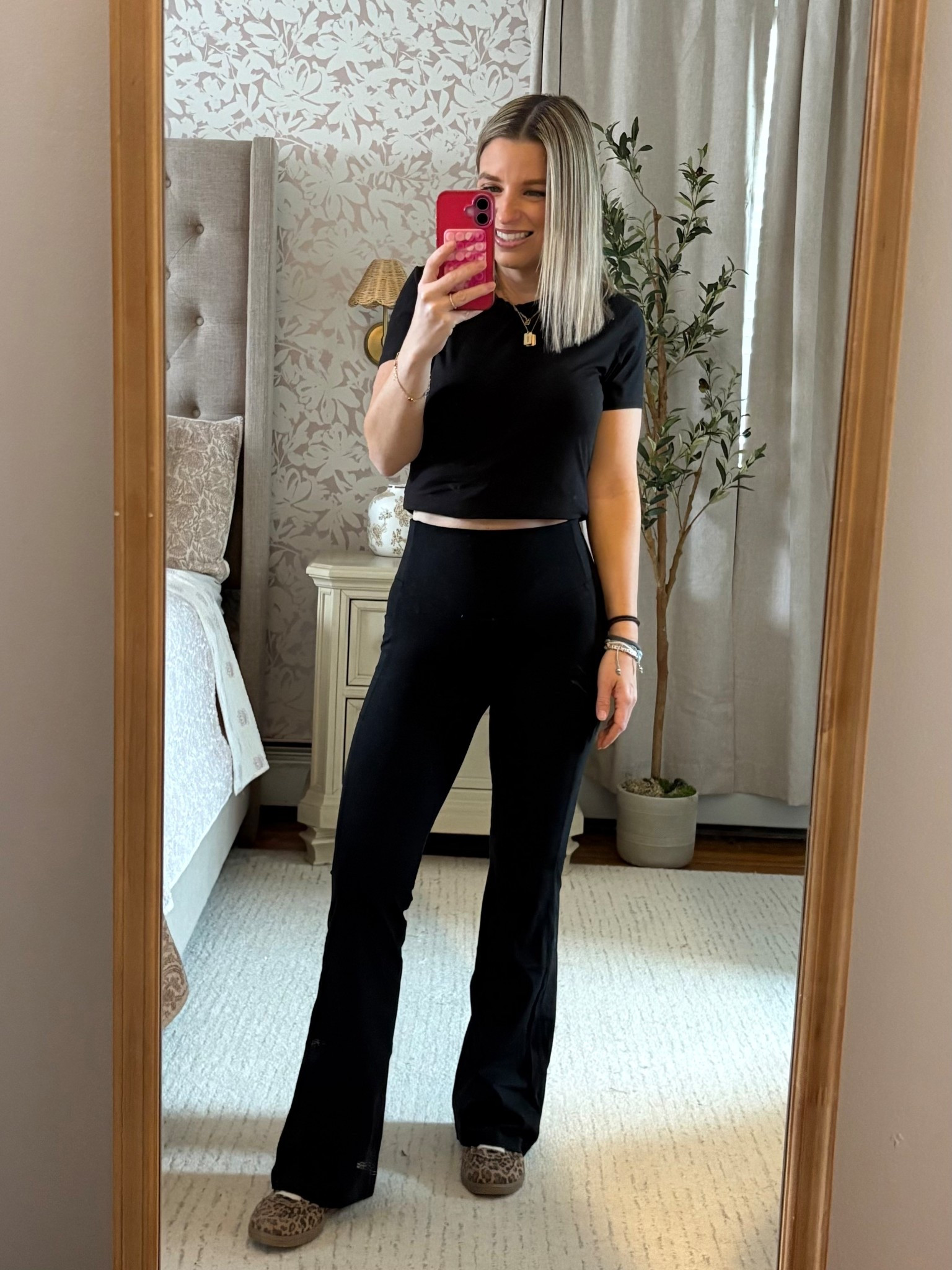 Black flares with the best flattering back!!! 

#LTKSaleAlert #LTKfitnessgoals #LTKPetite