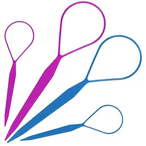 Teenitor 2 Pairs Hair Tail Tools, Hair Braid Accessories Ponytail Maker,French Braid Tool Loop fo... | Amazon (US)
