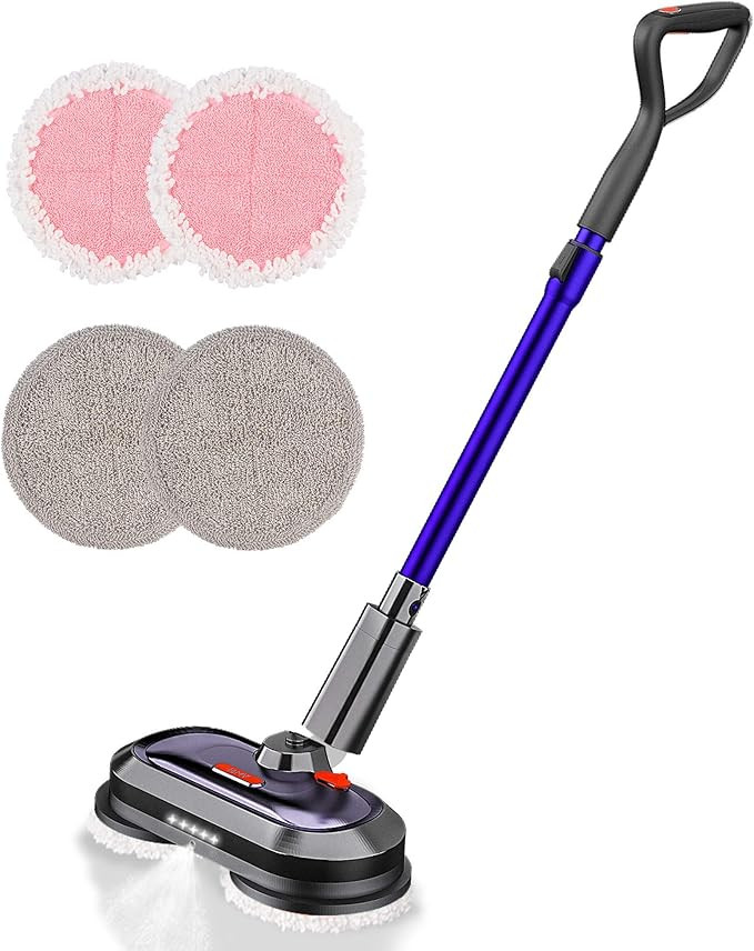 Electric Mop, Cordless Electric Mop with 300ml Water Tank, Spin Mop with LED Headlight and Spraye... | Amazon (US)