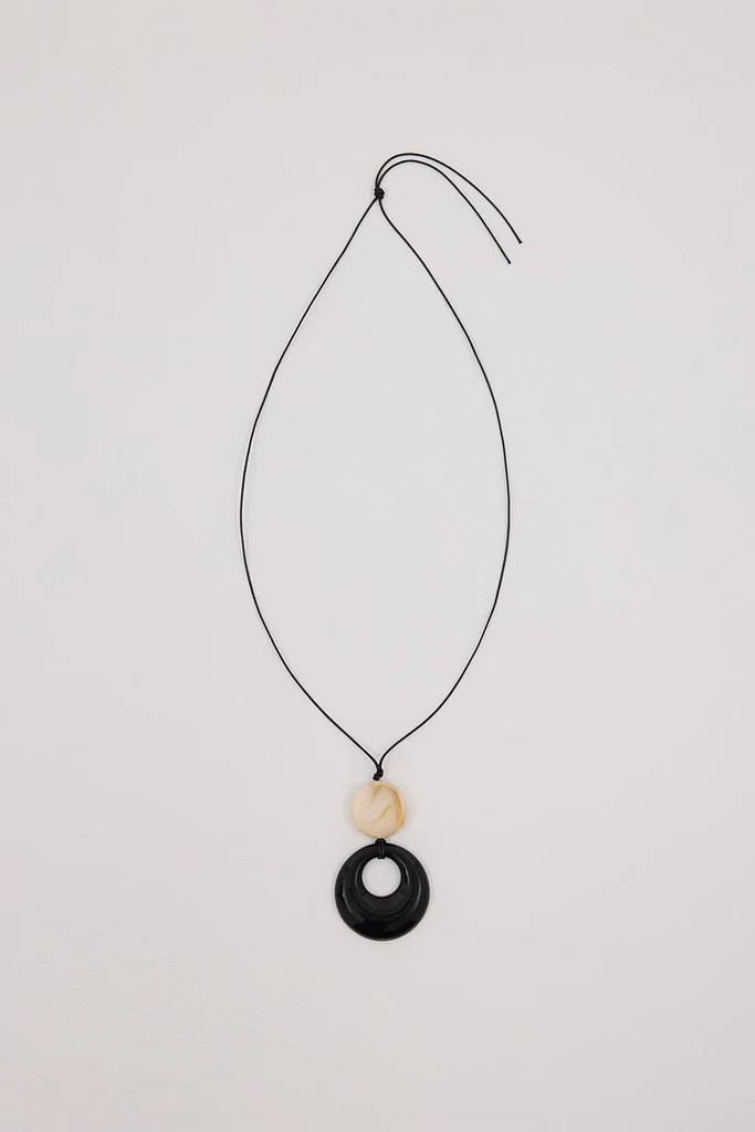 ANNA ROSSI ALBA BLACK NECKLACE | DISSH