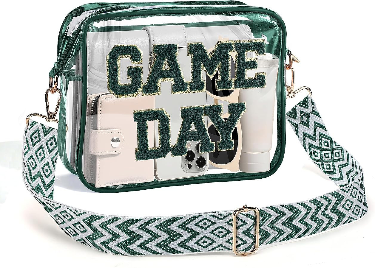 Game Day Clear Bag Stadium Approved, 9" x 7" x 2.5" | Amazon (US)