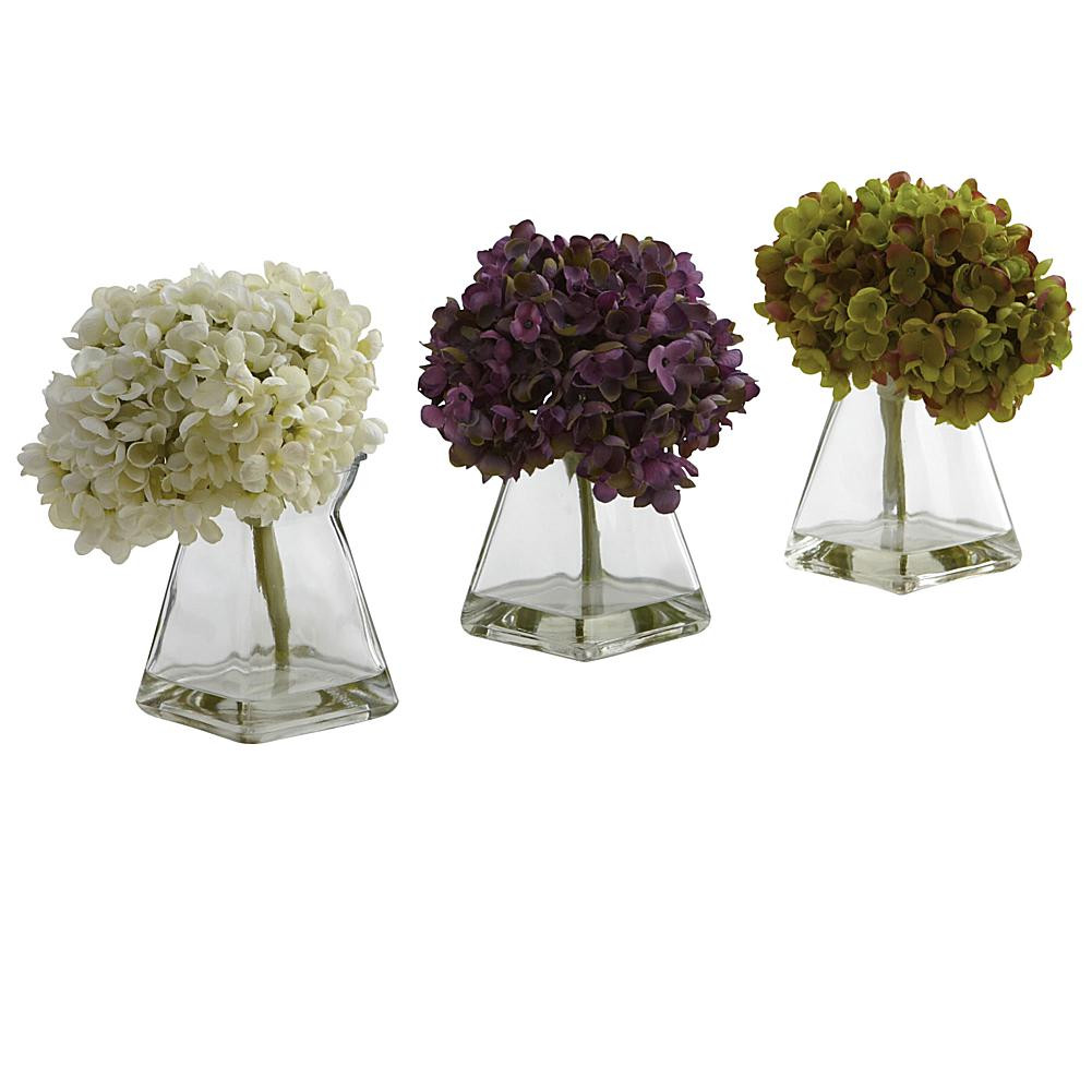 Nearly Natural Silk Hydrangea Flower Arrangement | HSN