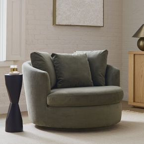 Viv Grand Swivel Chair | West Elm (US)