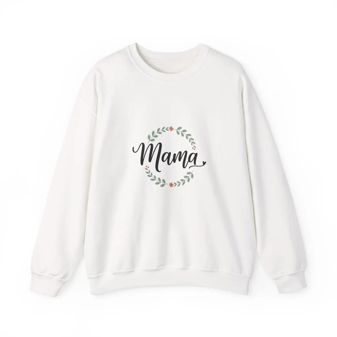 Mama Script Wreath Sweatshirt | Mama Crewneck - Etsy | Etsy (US)