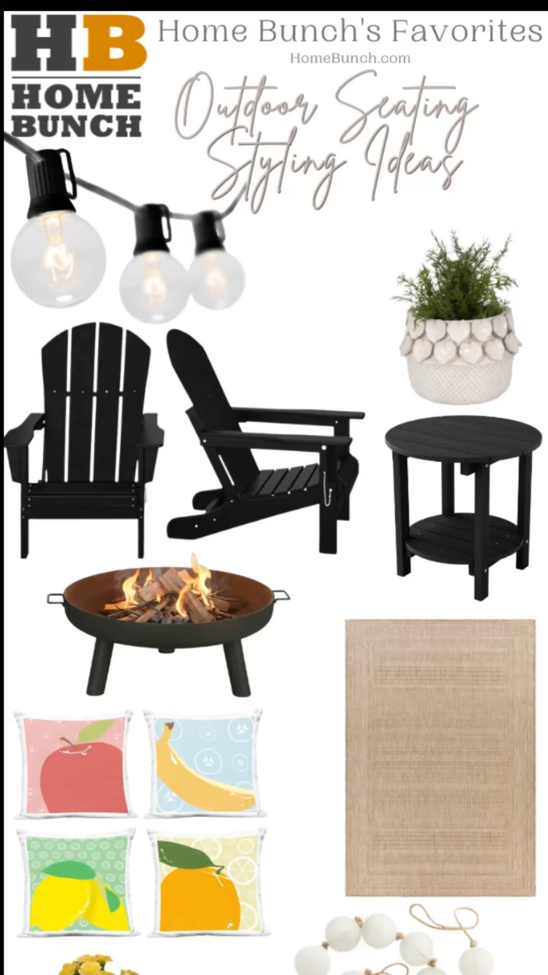 Summer is almost here, and I can't think of a better time to create a little outdoor spot you'll actually use. ☀️

One of my favorite things about these Adirondack chairs is how easily they can be styled to fit your personality. Go bright and cheerful with sunny yellows, or create a more relaxed feel with calming coastal blues.

The best part? You don't need a large backyard to make it work. A front porch, patio, garden, or small outdoor corner can become your favorite place to enjoy a morning coffee, catch up with a friend, or simply unwind after a busy day.

I've linked everything in this collage, including the Adirondack chairs, side table, pillows, and accessories.

Shop the complete look on my LTK Shop @HomeBunch.

#AD @wayfair #wishyouwerehere #outdoor #Wayfair #WayfairPartner #LTKHome #HomeBunch #OutdoorLiving #OutdoorDecor #PatioDecor #OutdoorFurniture #AdirondackChairs #FrontPorchDecor #PorchStyling #PatioInspiration #BackyardDecor #GardenStyle #SummerDecor #OutdoorDesign #OutdoorSeating #CoastalStyle #CottageStyle #OutdoorOasis #PorchGoals #SummerLiving

#LTKsummer #LTKover50style #LTKhome