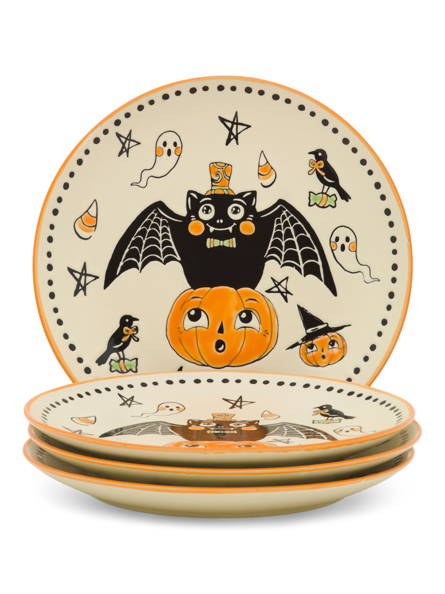 Set Of 4 Creep Show Salad Plates | Halloween | Marshalls | Marshalls
