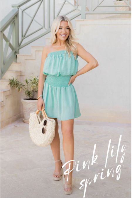 Pink Lily new Spring collection. 20% off site wide with code: PIEDAY. 
Rompers, dresses, one-pieces, sets, joggers, straw bags, hats, Raffia wedge sandals, strapless rompers, spring/summer refresh, YoumeandLupus, new looks, new style 

#LTKstyletip #LTKSeasonal #LTKunder50