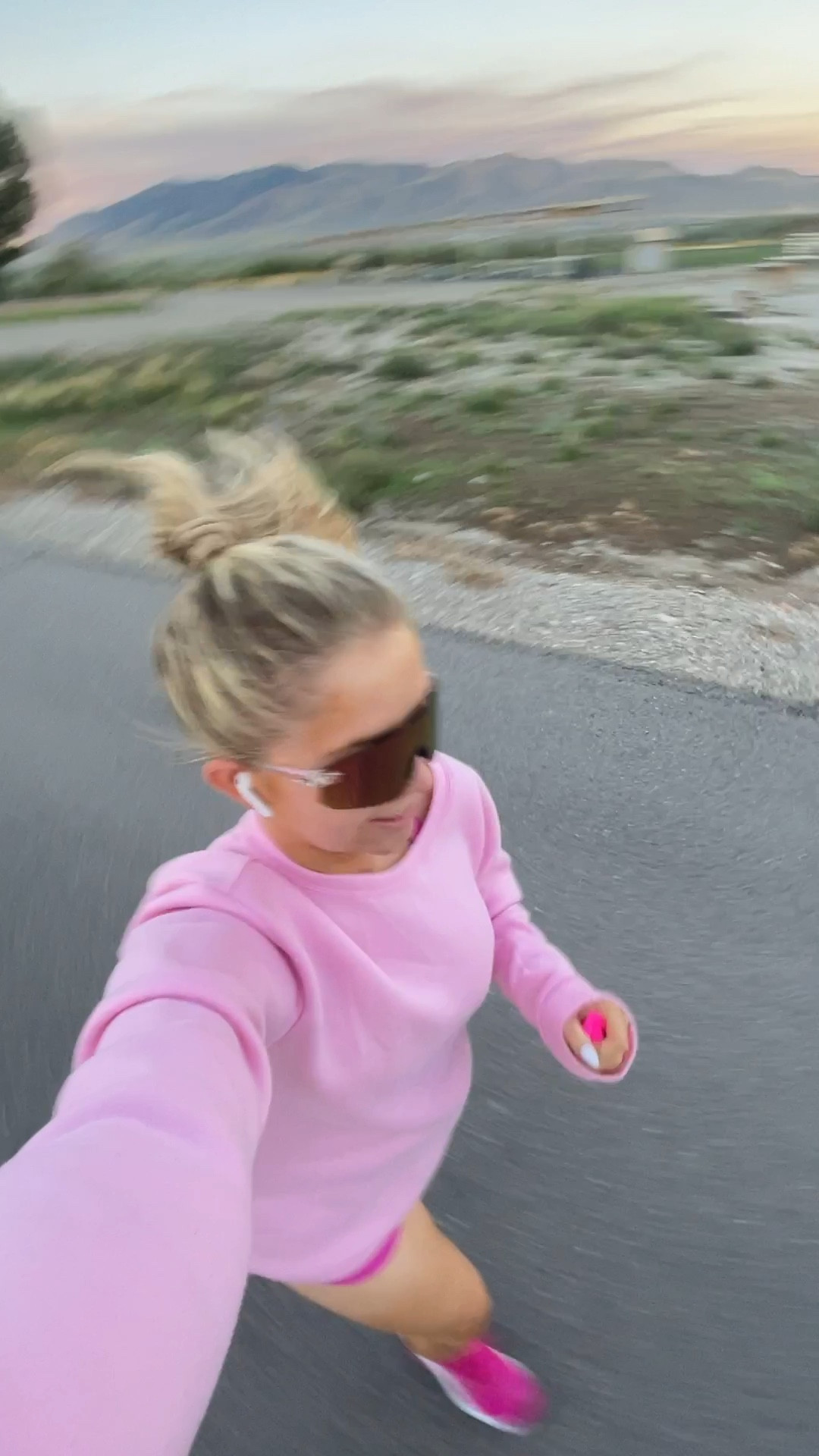 an all pink workout outfit makes me happy haha! Love these running sunglasses, these hair ties are strong but don’t damage your hair, and you can’t see it but I always wear my running belt! 

Sweatshirt: wearing L
Shorts: true to size 
Top: true to size 
Running shoes: I size up half 

| runner | running sneakers | running sunglasses | running clothes | workout | fitness | activewear 

#LTKFitness #LTKActive