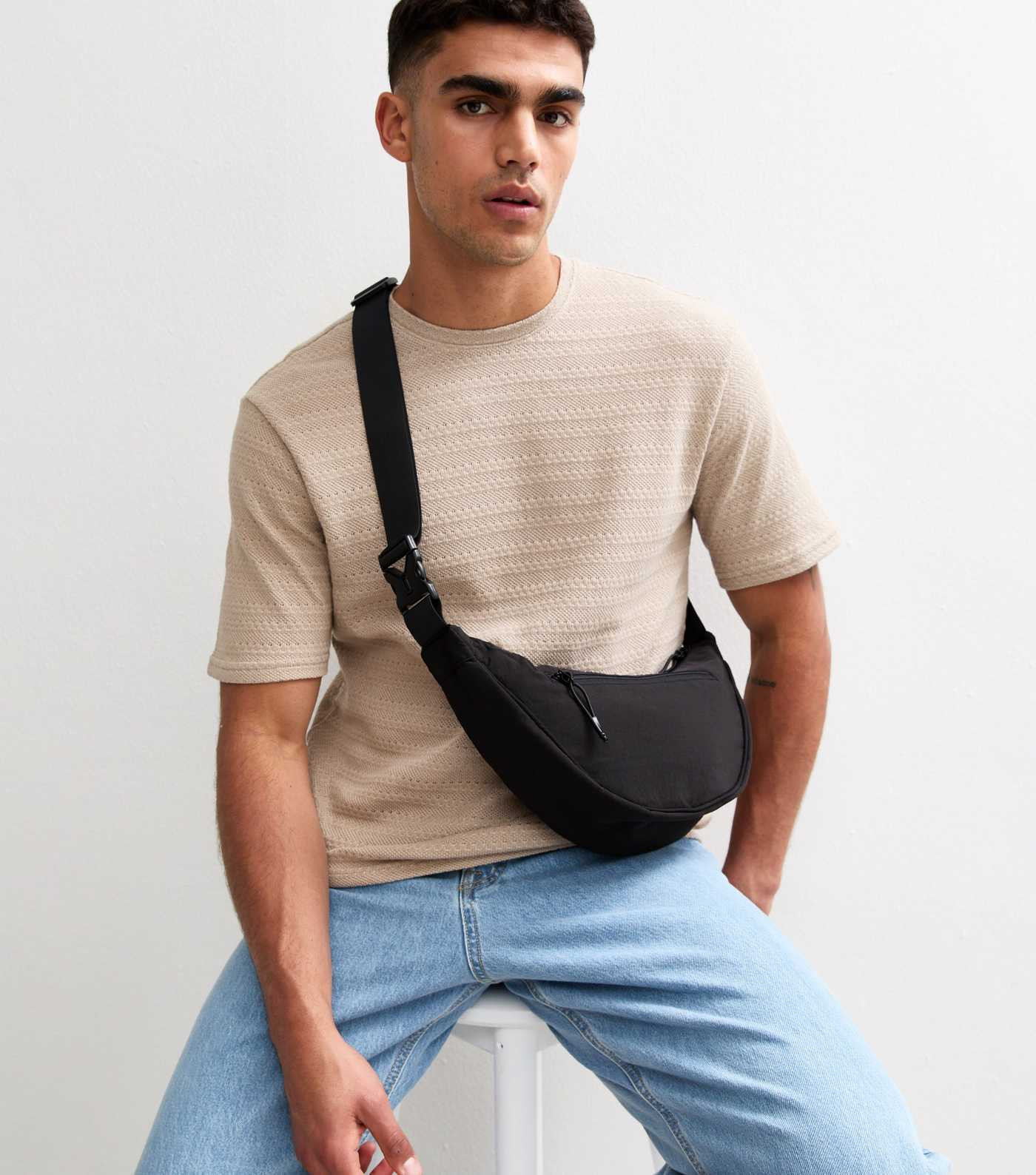 Jack & Jones Black Bumbag | New Look | New Look (UK)