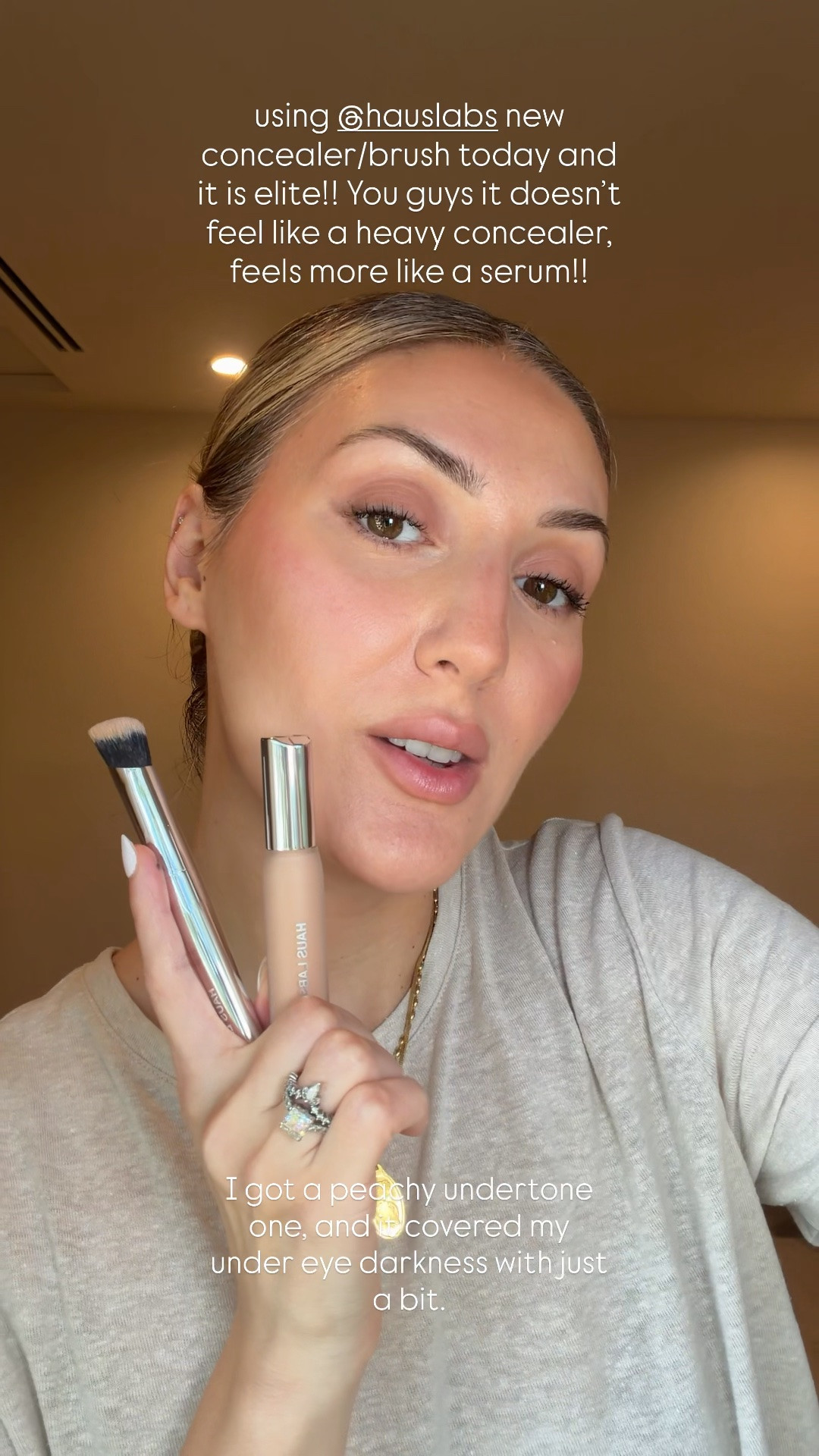 Using the new @hauslabs concealer and brush and am super impressed!! All 20% off including their famous foundation. 

Shade light medium peach 
also has de-puffing technology!

Concealer
Summer makeup

#LTKgrwm #LTKselfcare #LTKBeauty