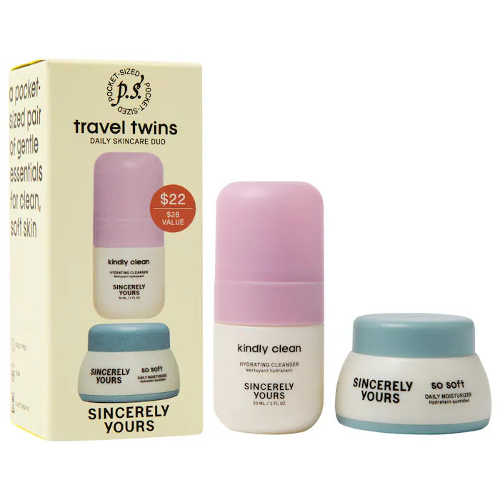 Travel Twins Mini Cleanser & Moisturizer Duo for Sensitive Skin | Sephora (US)