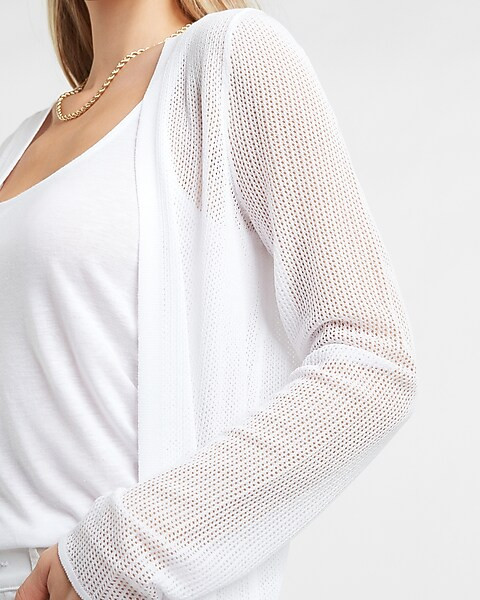 Long Open Stitch Duster Cardigan | Express