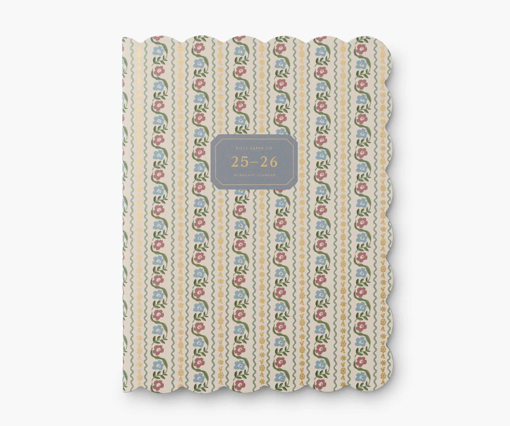 2025-2026 12-Month Academic Appointment Notebook - Delphine | Rifle Paper Co.