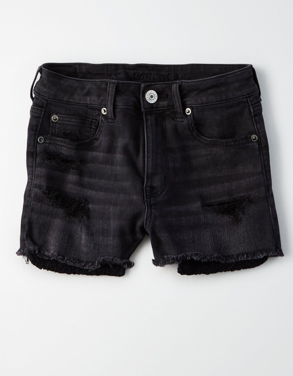 AE Ne(X)t Level High-Waisted Denim Short Short | American Eagle Outfitters (US & CA)