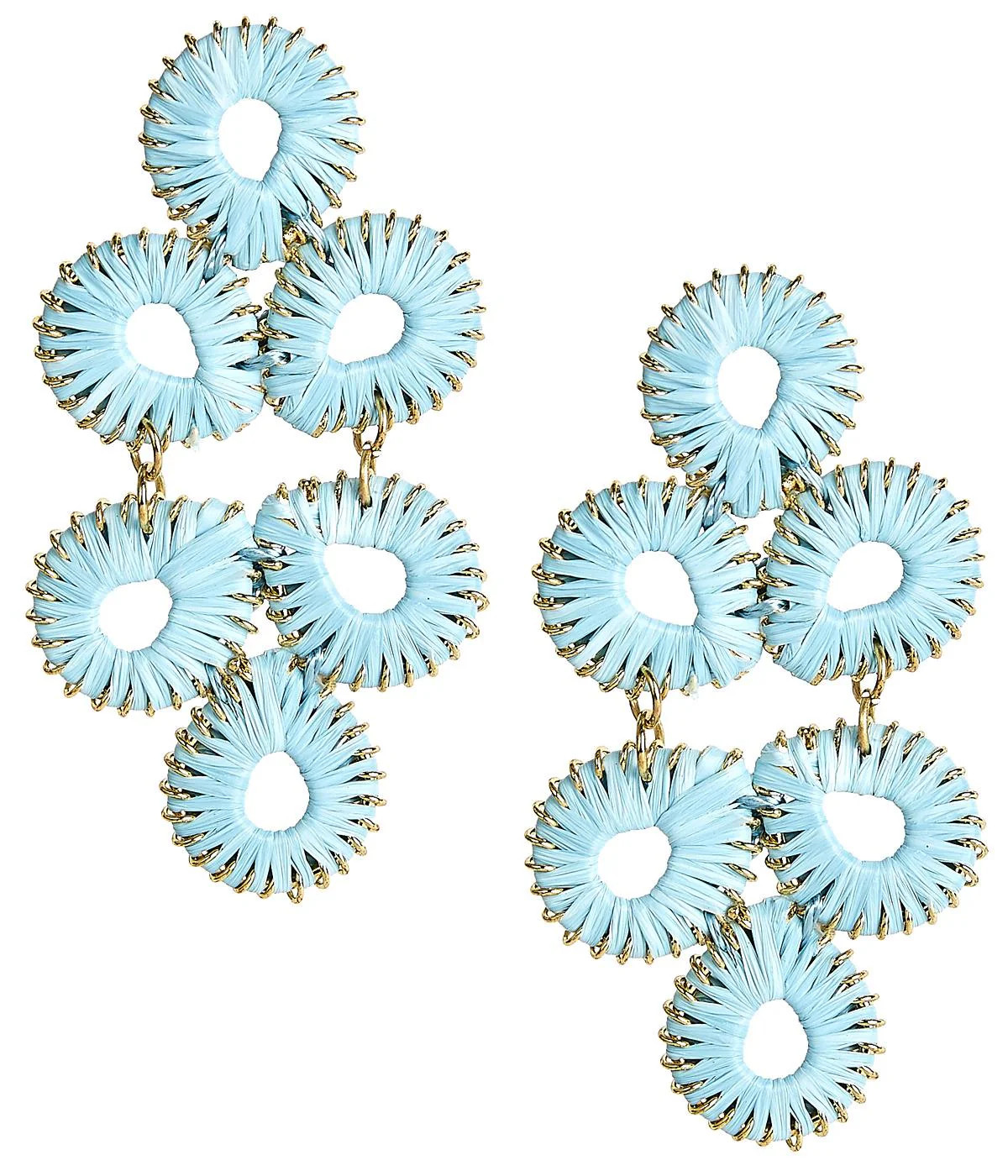 Ginger Raffia Teardrop Dangle Earrings | Lisi Lerch | Lisi Lerch Inc