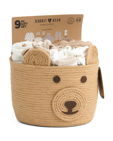 9pc Bear Basket Gift Set | TJ Maxx