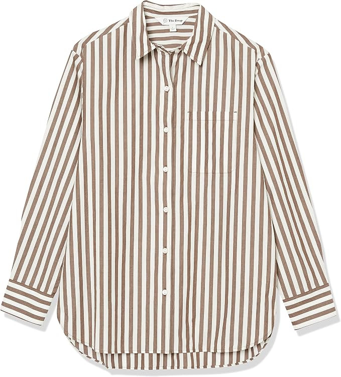 The Drop Women's Kendra Loose Fit Long Shirt | Amazon (US)