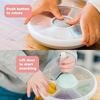 GoBe Kids Snack Spinner Bundle with Hand Strap and Sticker Sheet - Reusable Snack Container with ... | Amazon (US)