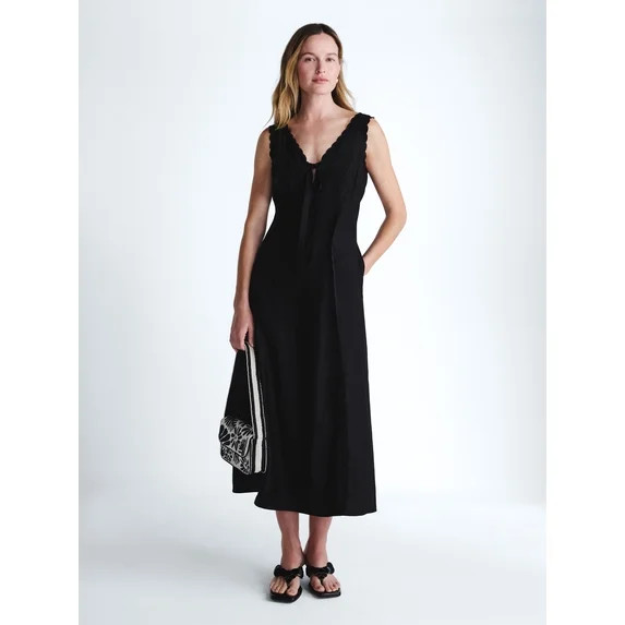 Scoop Women's and Women's Plus Maxi Keyhole Dress, Sizes 0-26W | Walmart (US)