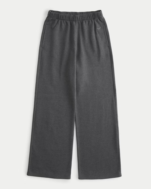 Feel Good Ultra High-Rise Wide-Leg Sweatpants | Hollister (US)