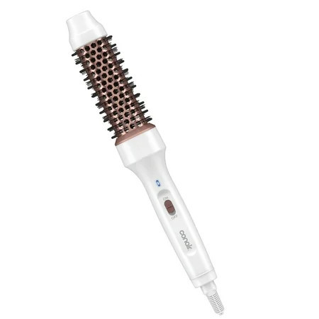 Conair Double Ceramic Curling Thermal Brush 1 ¼” Barrel 5 LED Heat Settings 1 Count | Walmart (US)