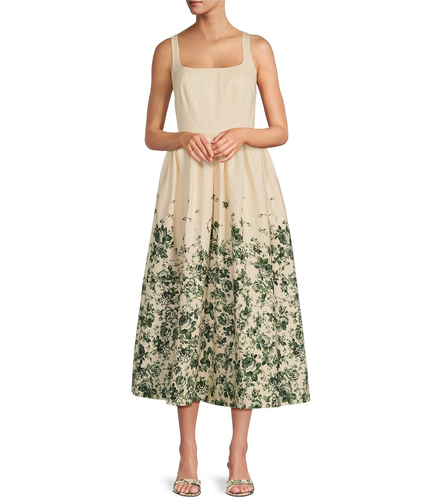 Antonio Melani x The Style Bungalow Gardenia Sleeveless Floral Print A-Line Dress | Dillard's | Dillard's