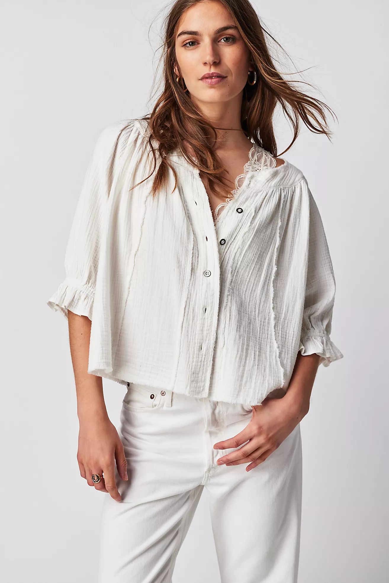 We The Free Lucy Solid Swing Top | Free People (Global - UK&FR Excluded)
