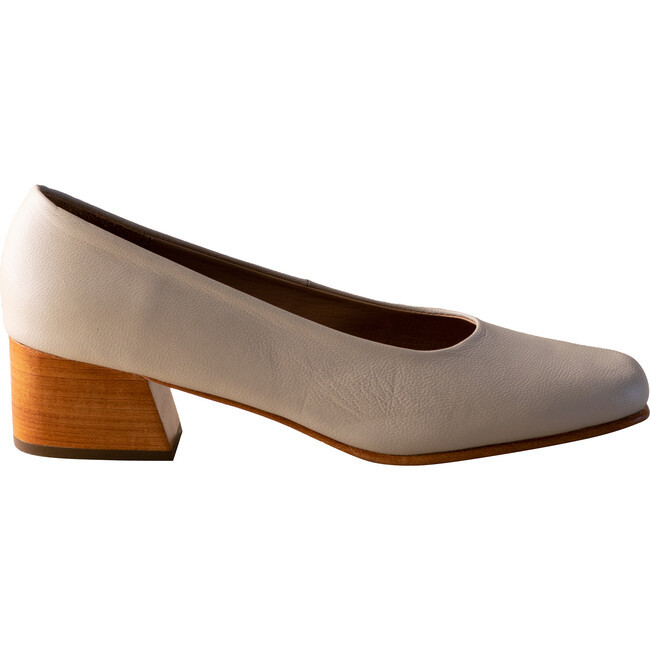 Huma Blanco | Women's Luisa Pump, Bone (Cream, Size 37) | Maisonette | Maisonette