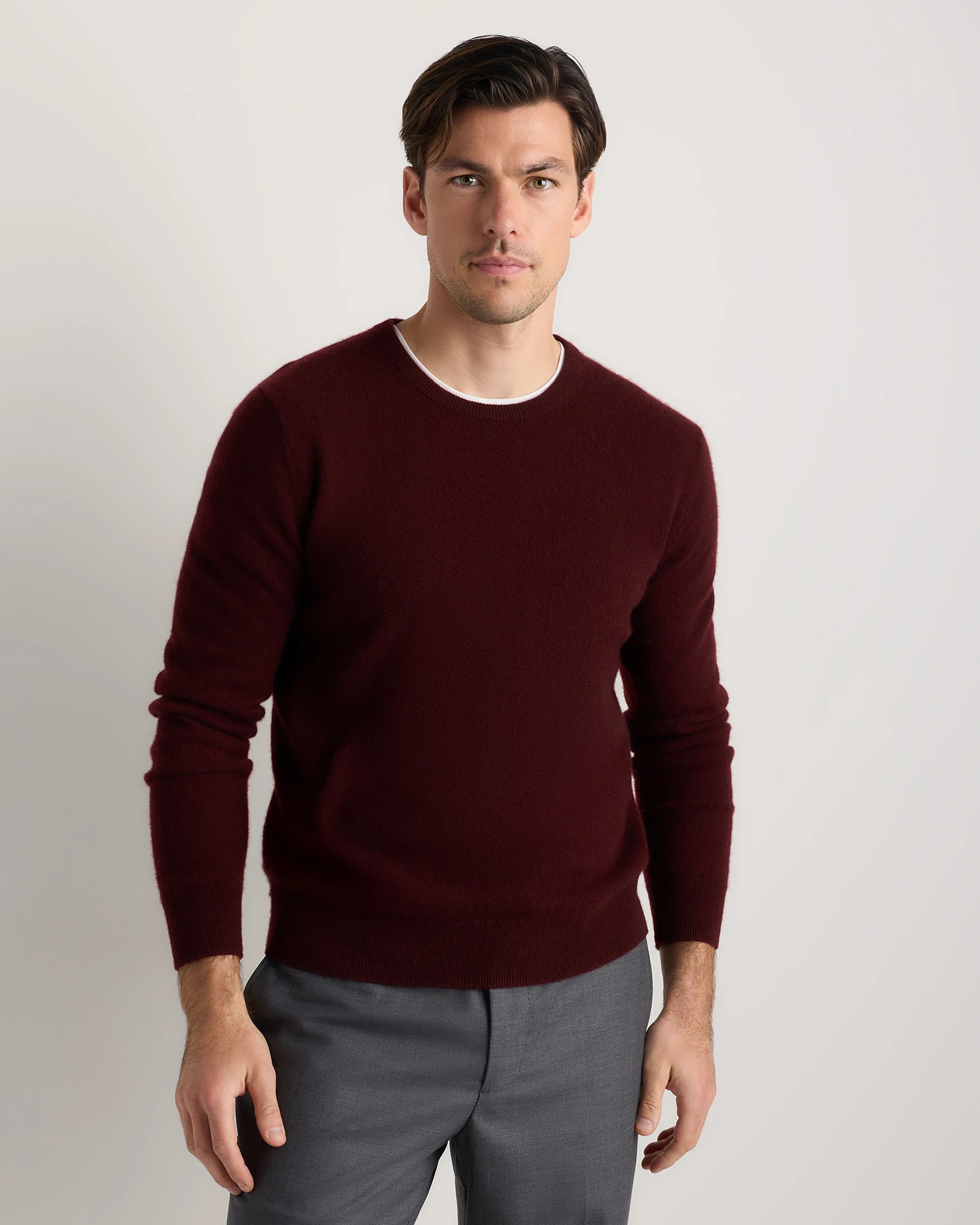 Quince | The Cashmere Crewneck in Charcoal | 100% Grade A Cashmere Sweater - Size Large | Quince