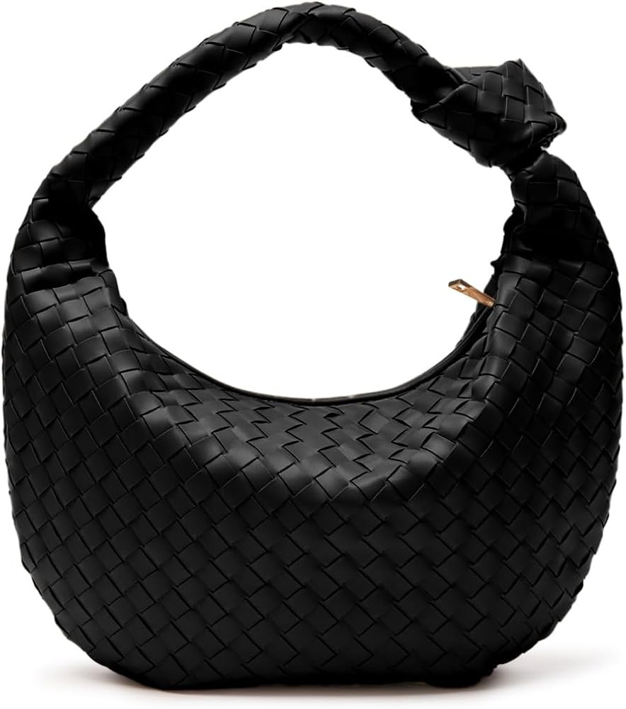 Apryl Woven Purse for Women - Woven Tote bag for Women - Knotted Slouchy Large Shoulder Bags - So... | Amazon (US)