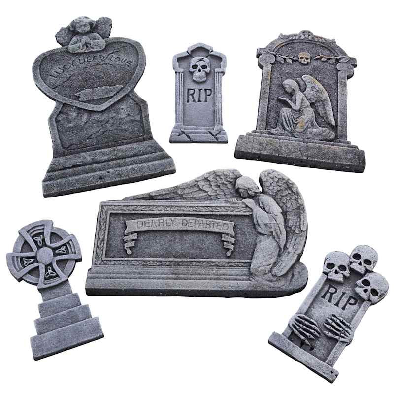 Set of 6 Tombstones, 21.1" | At Home