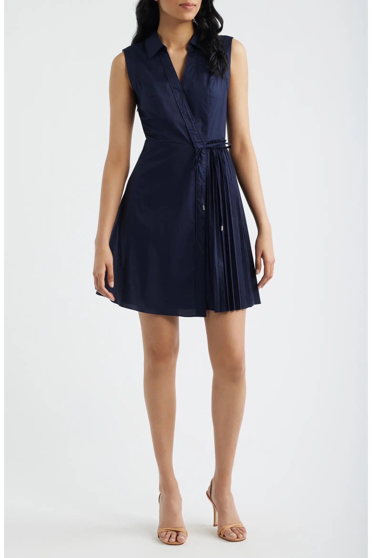 Pleated Wrap Minidress (Women) | Nordstrom | Nordstrom