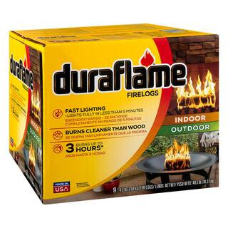 Duraflame4.5 lb. Indoor/Outdoor Firelogs (9-Pack), 3 Hour Burn1.3k(1563)Questions & Answers (19) | The Home Depot