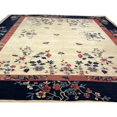 Ieronim One-of-a-Kind 10' X 8'2'' Lamb's Wool Area Rug Ivory | Wayfair North America