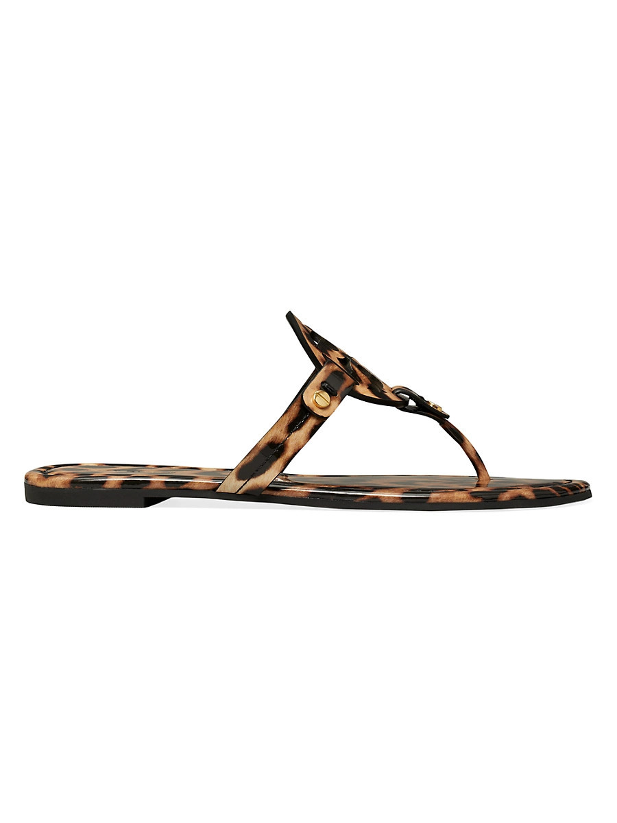 Women's Miller Leather Sandals - Leopard - Size 9.5 | Saks Fifth Avenue